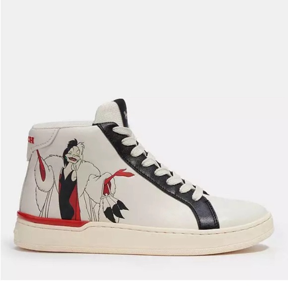 Coach Shoes - Disney x Coach High Top Sneaker - Cruella De Vil